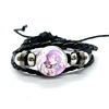 Project SEKAI Anime Wonderlands×Showtime Kamishiro Rui Leather Bracelets Glass Multilayer Braided Bracelets Bangles Jewelry Gift 2