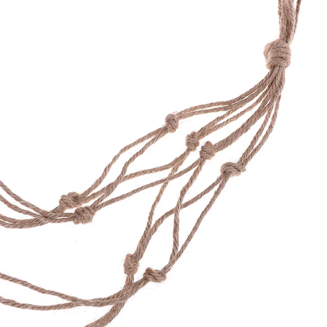 90/105 Cm Makrame Növényi Fogas Beltéri Függő Ültető Kosár Kézzel Készített Szövött Pamutkötél Virág Edény Állvány Boho Lakberendezés - Image 5