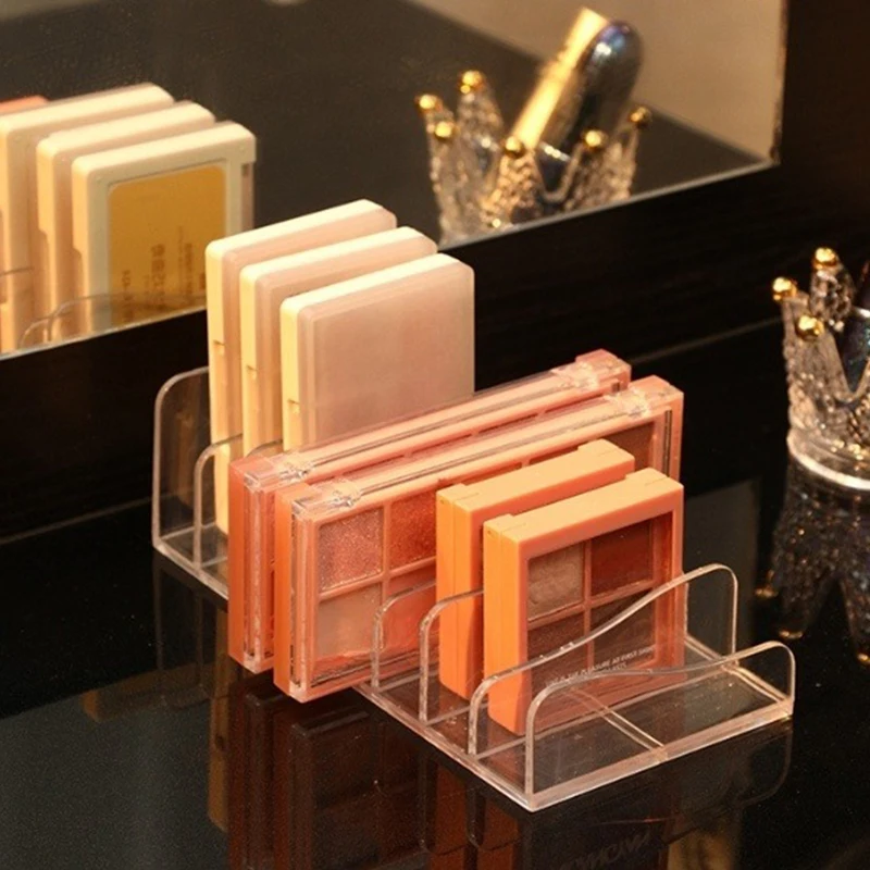 New Eyeshadow Palette Organizer Eyepowder Storage Tray Cosmetics Rack Makeup Tools Compartment Holder For Women Makeup Organizer 4