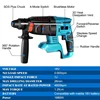 18V Cordless Rotary Hammer Drill 4 Functions Electric Brushless Hammer 27mm Impact Drill Fit for Makita 18V Battery 3