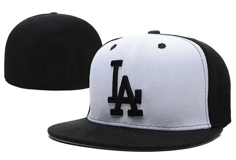 dark blue baseball cap Nieuwe Voorzien Caps Brief LA Hip Hop Hoeden Baseball Caps Volwassen Platte Piek Voor Mannen Vrouwen Volledige Gesloten black designer baseball cap