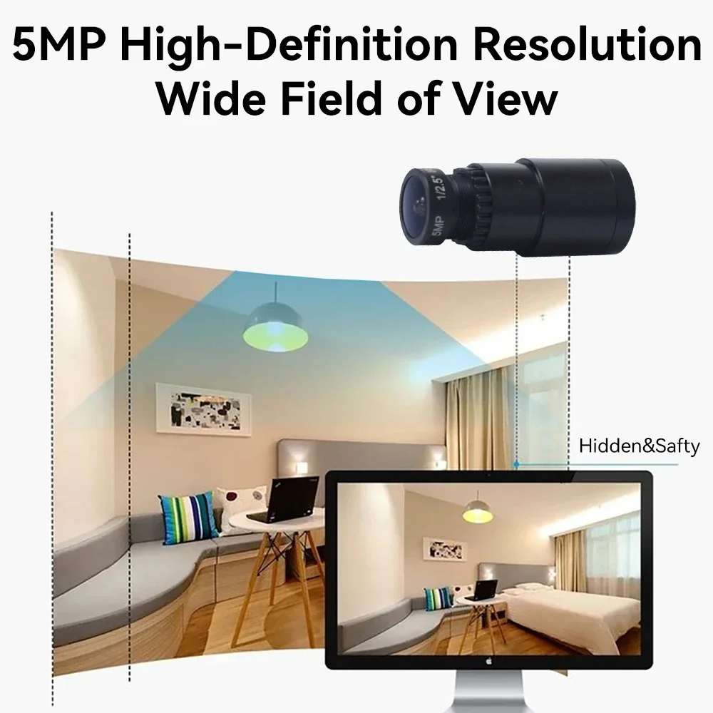 2MP Mini AHD Analog Camera Night vision AHD Backup Camera Analog Coaxial Wired Low illumination Camera Anti-interference Water
