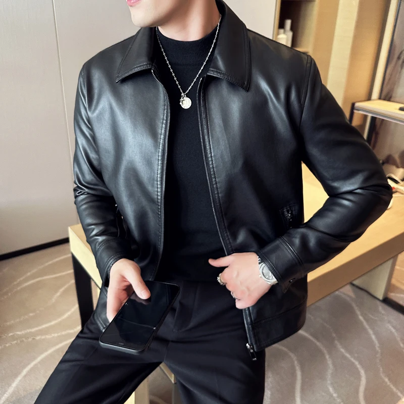 

Hip Hop 2024 Men Bomber Leather Jacket Fashion Casual Varsity Jacket Unisex Baseball Coats Motorcycle Leather College Jacket