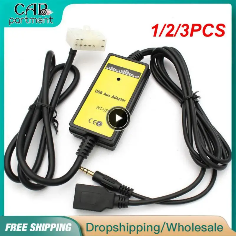 

1/2/3PCS Moonet Car Audio MP3 Input AUX USB Adapter Changer for Mazda 3 5 6, MPV, CX7, Demio Miata/MX5