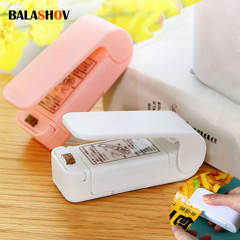 Mini aferidor do saco de alimentos a vácuo saco de calor máquina seladora pacote sacos plástico térmico saco de alimentos encerramento portátil aferidor embalagem - Productos do TikTok que valem a pena comprar