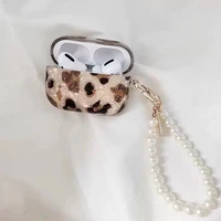 Pearl Earphone Cases For Airpods Pro 2 Leopard Pendant Headphone Protective Cover For Apple Airpod 3 Pro 2 1 3rd Generation Case 5