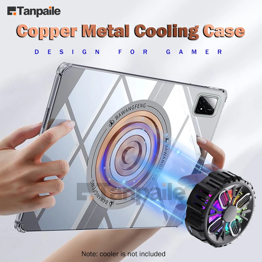 Soft Magnetic Copper Cooling Shockproof Tablet Case