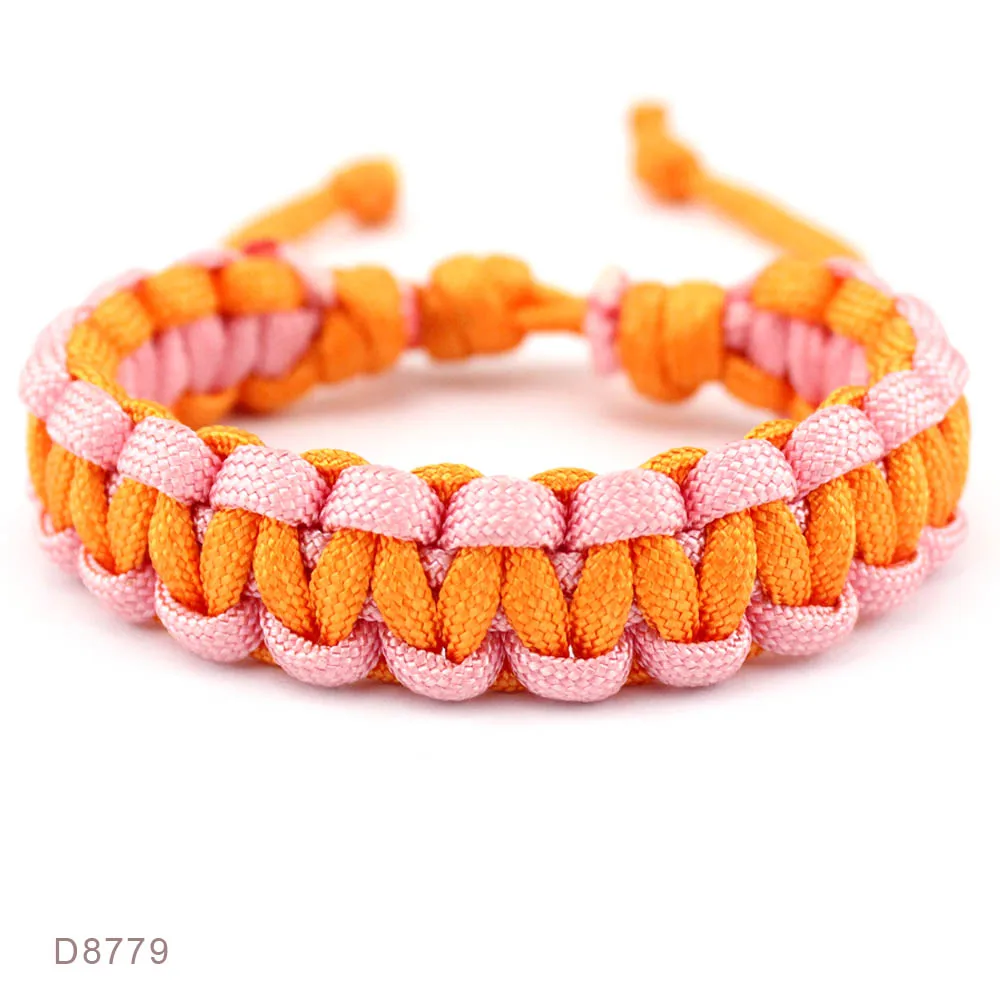 남녀공용 야외 캠핑 생존 파라코드 조절 가능 팔찌, 남녀공용 쥬얼리 선물