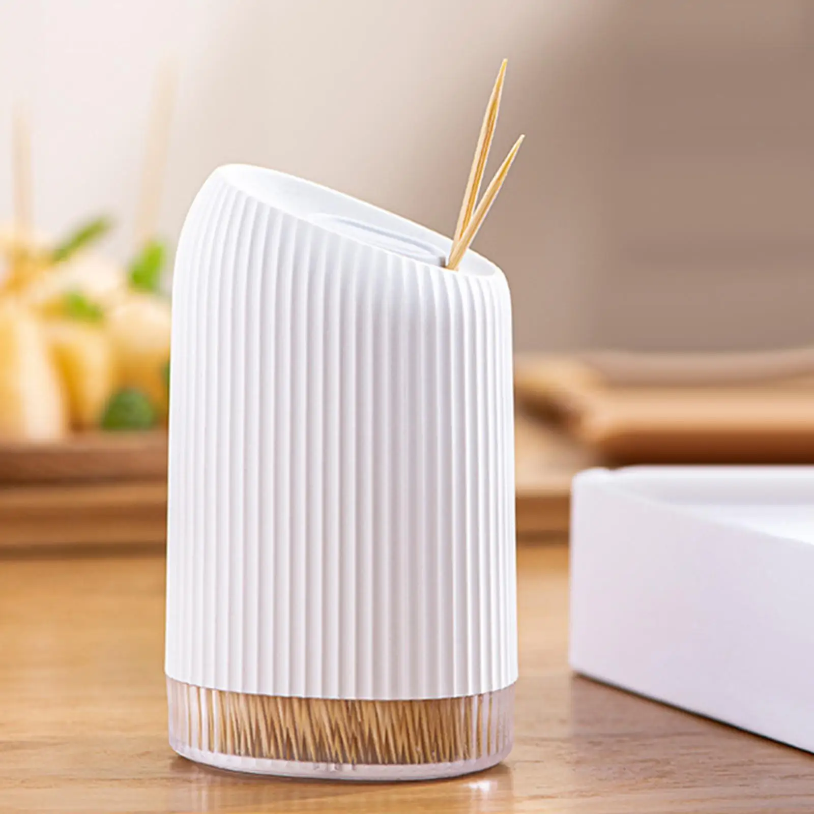 2-4pack Portable Toothpick Holder Box Ornaments Stylish for Home Restaurant