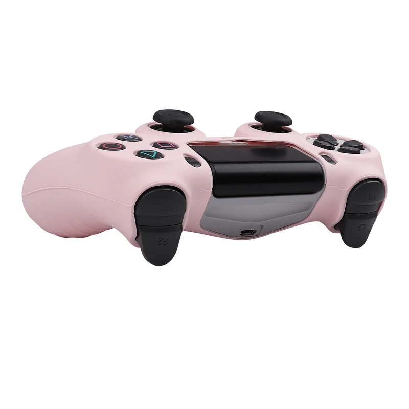 Soft Silicone Protective Control Cover For Playstation 4 Controller Skin PS4 Gamepad Case With Joystick Grip Caps