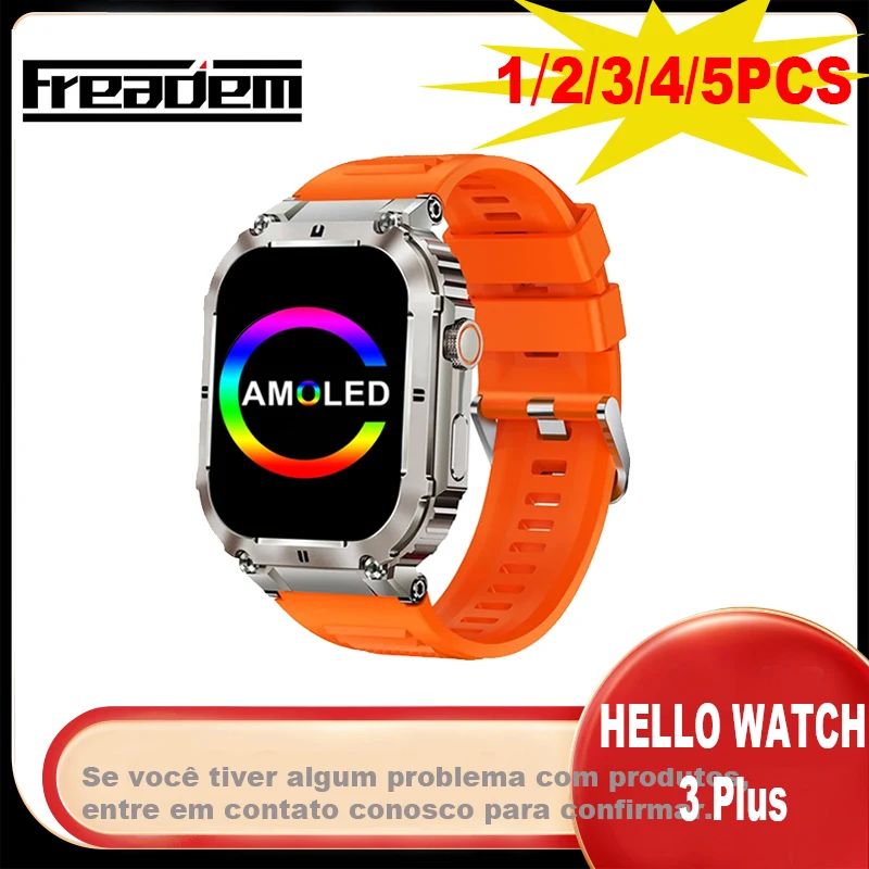 

49mm Amoled Screen Smart Watch BT Call 4GB ROM Local Music Relojes Inteligentes Hello Watch 3 Plus Men Women Smart Watch 2024