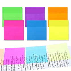 Clear Sticky Note Set, 300 Pcs (3x3in) for Book Annotations, Page Marking, and Study Essentials (6 Packs)