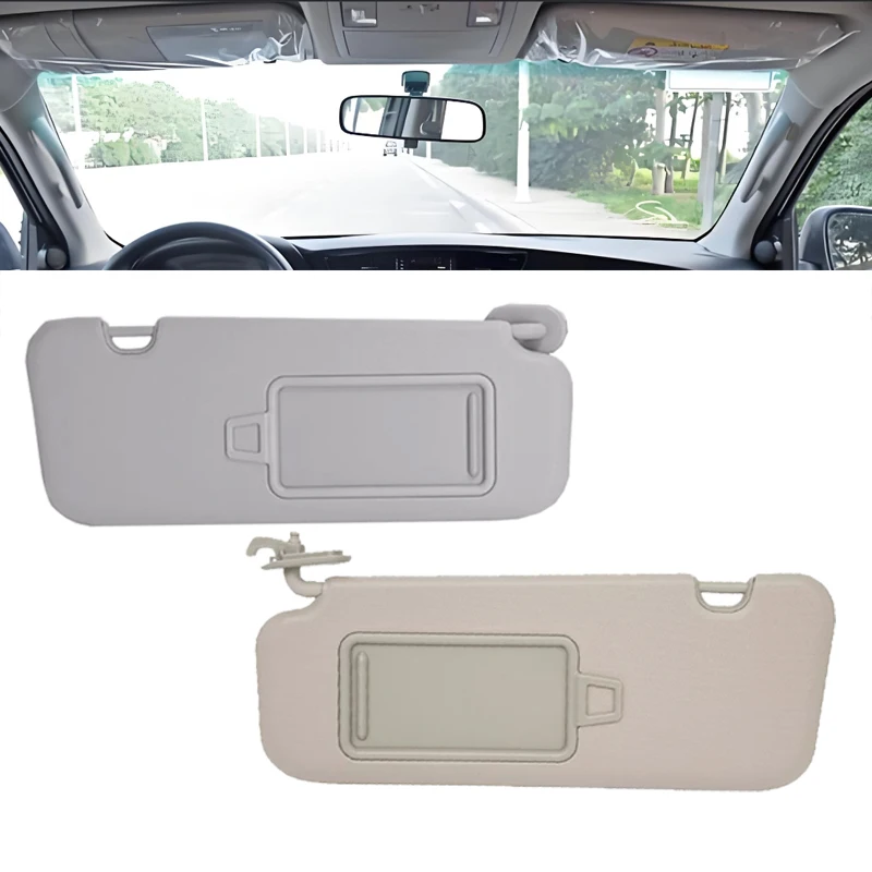Sun Visor For 2016-2019 Hyundai Elantra, Left Driver Side Grey - View #2