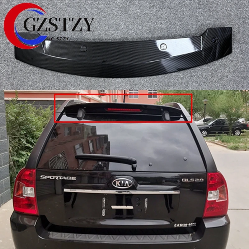 

for KIA Sportage Sportage 2005 2006 2007 2008 2009 2010 ABS Plastic Unpainted Primer Gray Color Rear Roof Spoiler