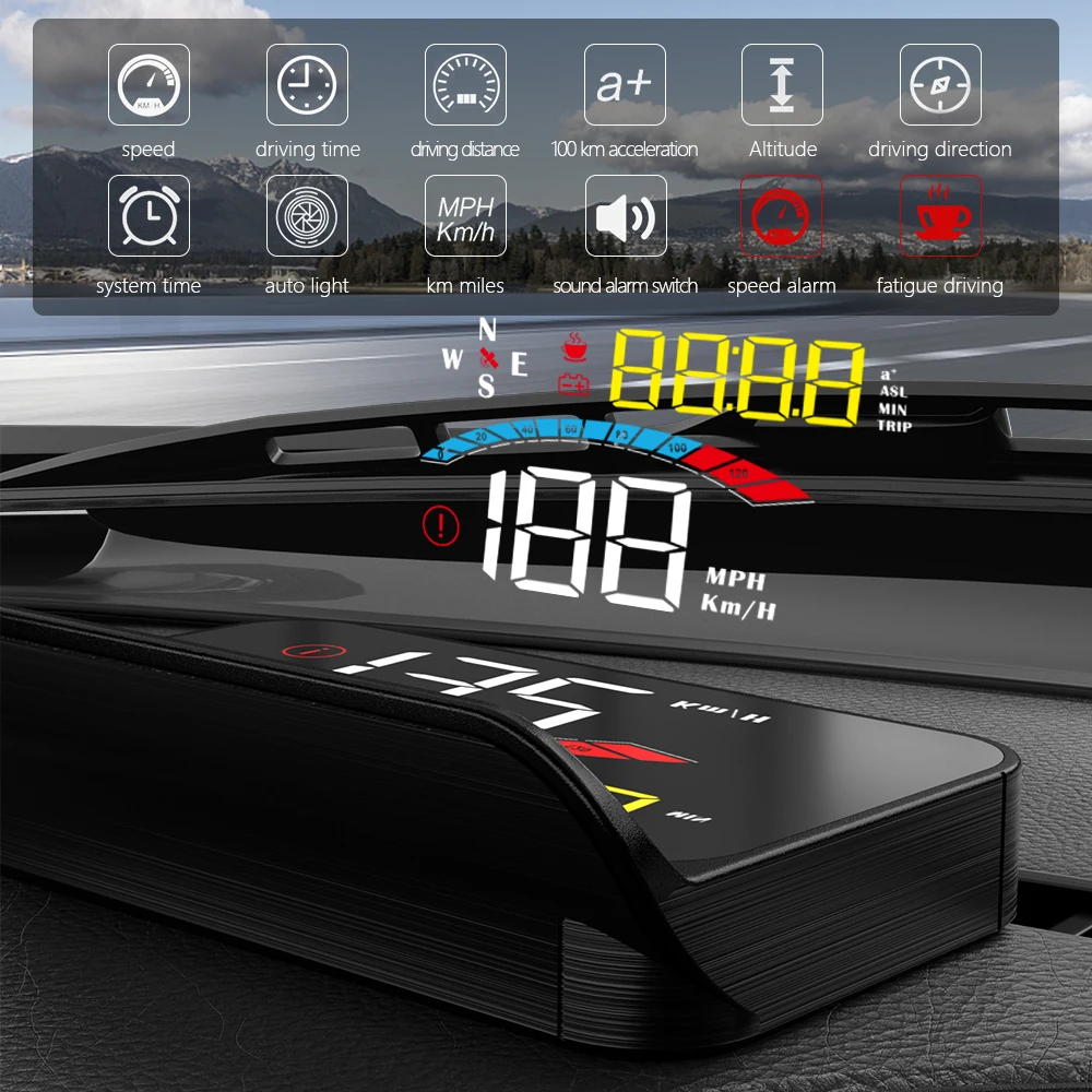 Geyiren-M16 GPS  ڵ HUD  ÷, ġ ũ   ӵ ˶ ð  ڵ    ÷