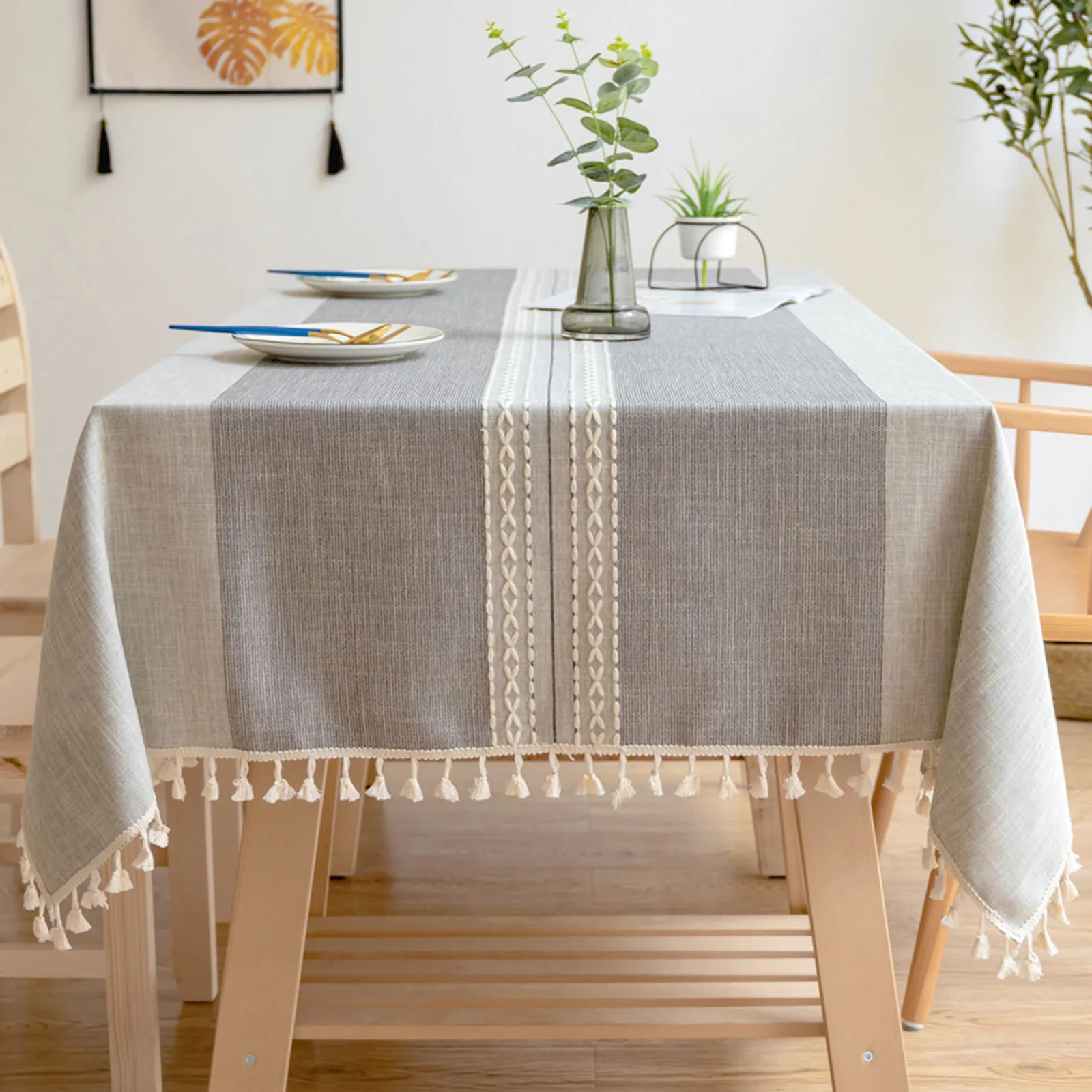 

Wedding Party Rectangular Tablecloth Plaid Printed Pattern Dining Table Cover Kitchen Home Decoration Tablecloth Table Cover