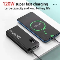Lenovo 500000 мАч 120 Вт Power Bank высокой емкости с быстрой зарядкой Powerbank Портативное зарядное устройство для iPhone Samsung Xiaomi Hot — изображение 5