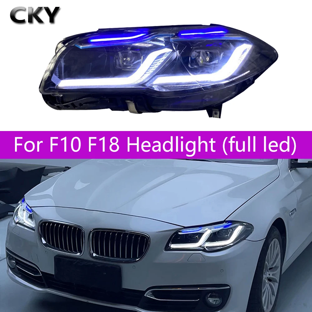 Front Light For BMW 5Seires 2010 2017 F10 F11 F18 LED Headlight Refit