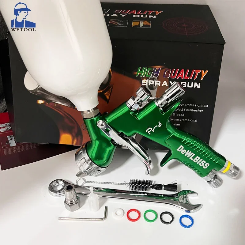 TE20 HVLP Air Spray Gun 1.3mm - Forged Anodized Paint Gun For - View #3