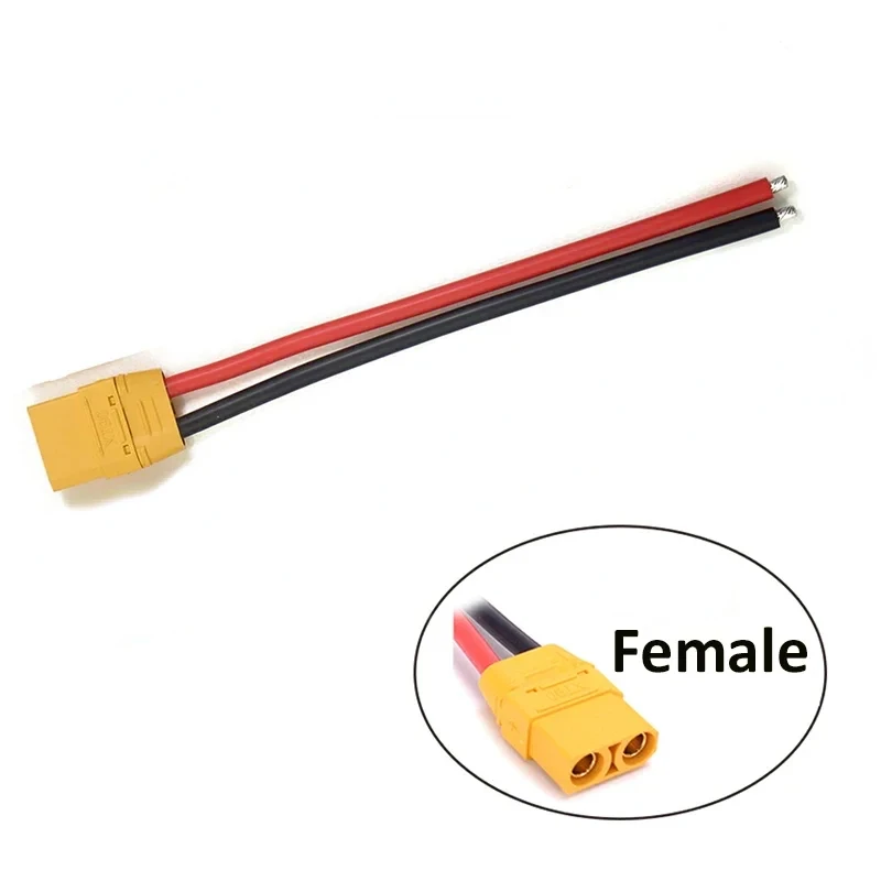 2Pcs XT90 Weiblich Männlich Stecker Kabel mit 100mm 12AWG Silikon Draht ESC Ladegerät für Rc Lipo Batterie rc Drone Auto Boot FPV – Detail 2