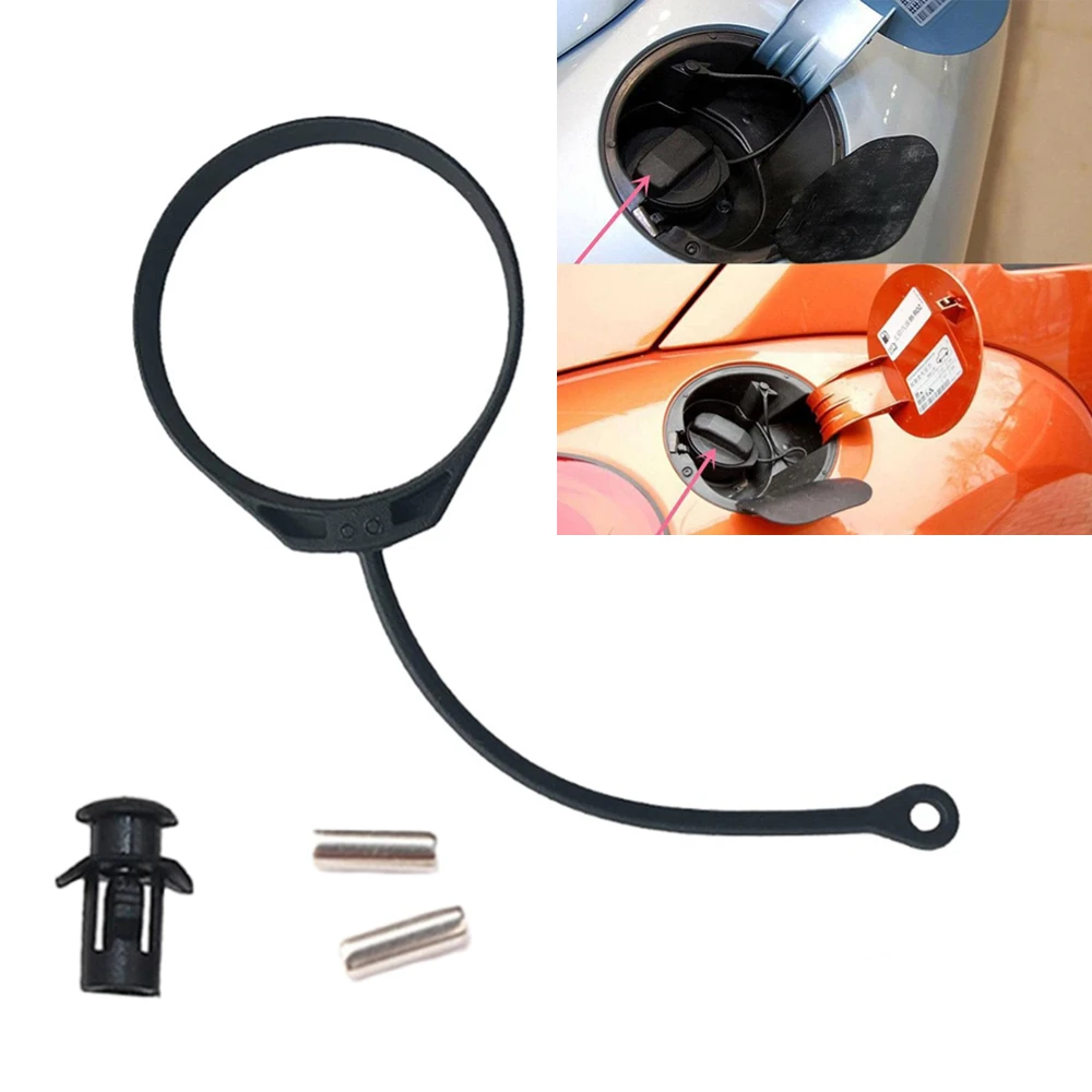 Car Fuel Tank Cover Line Rubber Oil Fuel Cap Cable Tank Cover Rope Ring Anti-loss Rope for VW Bora Sagitar for Audi Passat
