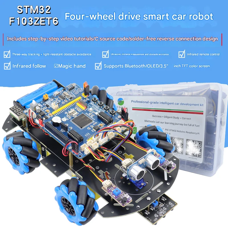 Placa de Desarrollo STM32 Smart Car F103ZET6: Robot con Ruedas ...