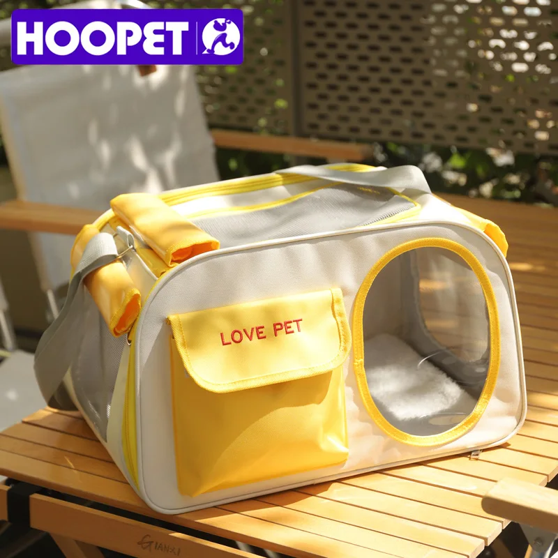 

HOOPETSoft Pet Carriers Portable Breathable Foldable Bag Cat Dog Carrier Bags Outgoing Travel Pets Handbag with Locking Safety