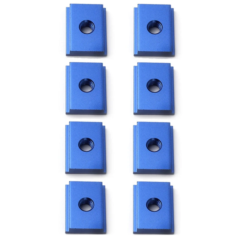 8pcs Workbench M6/M8 T Slot Nut Bolts T-track Slider Aluminum Alloy 30/45 Type Tracks Jigs Screw Slot Fastener Woodworking Tool