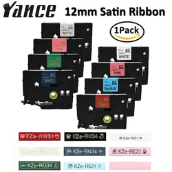 Compatible Satin Ribbon Printer Machine brother tape 12mm Tze 231 RW34 RN34 R234 RE31 Label Tapes for Brother PTH110 Label Maker