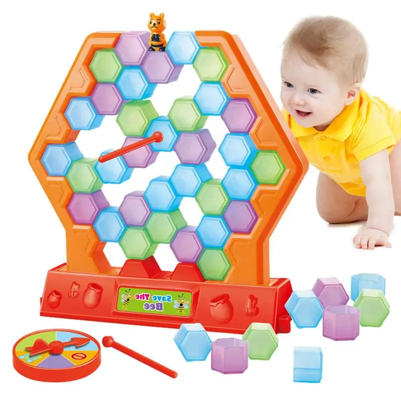 Save The Bees Game Break Bricks Game With Colored Blocks Indoor Activity For Children Colored Blocks Break Bricks Fun And