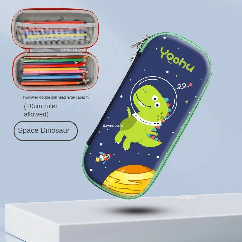 3D Pencil Case for Kids 3D Space Pen Case Cute Dinosaur Box Girls Color Pencil Box Student Pen School Supplies Gifts pencil cases stationery box