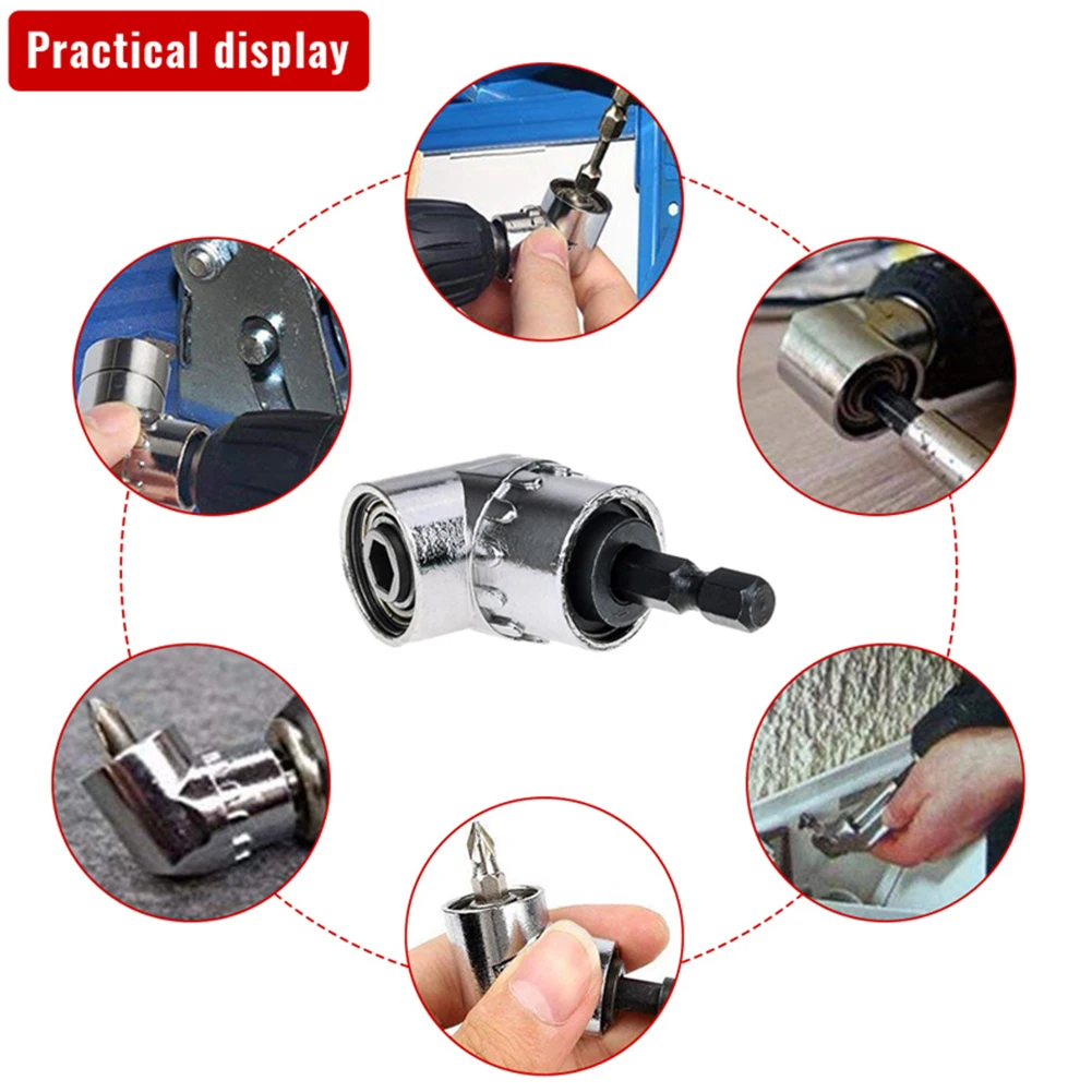 2-in-1 Angle Drills Bit Kit 105 Degree Right Angle Drill Extension Bit And  250mm Flexible Extension Bit For Drill Screwdriver - AliExpress