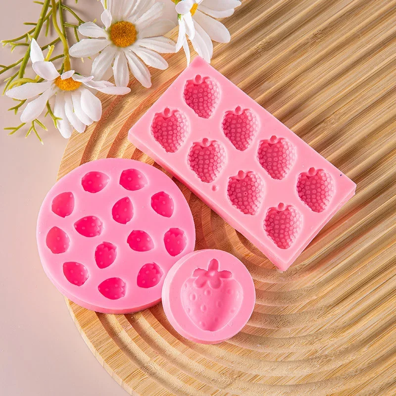 strawberry mold silicone molds Cake Chocolate Mold wedding Cake Decorating  Tools Fondant Sugarcraft Cake Molds