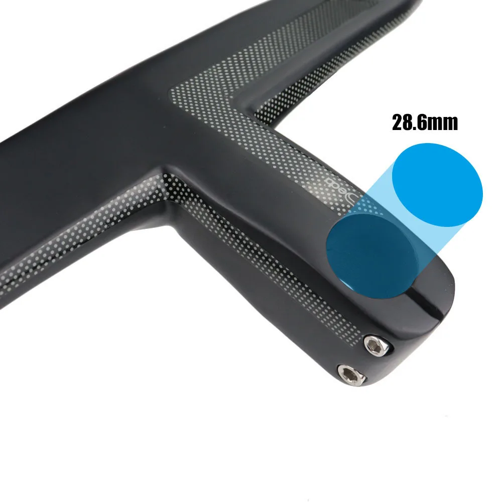 Carbon Road Handlebar For 28.6mm Fork Steer With Spacers