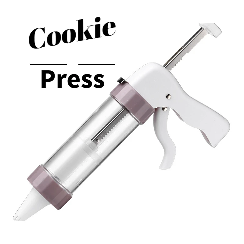Cookie Cutter Baking Mold Cookie Mould Fondant Cutter Cookie Maker Press Kit Pastry Cutter Cookie Press Icing Kit Cookie Cutter Mold Gun DIY Pastry Syringe Extruder Nozzles Piping Cream Biscuit Maker Cake Tools