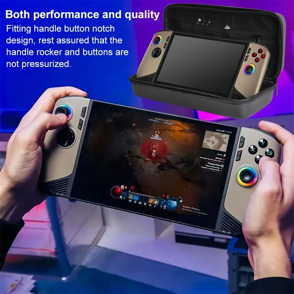 For MSI Claw 8 AI+ Case With Bracket Stand TPU Cover Full Protective Shockproof Shell For MSI Claw 8 AI+ Handheld Accessories