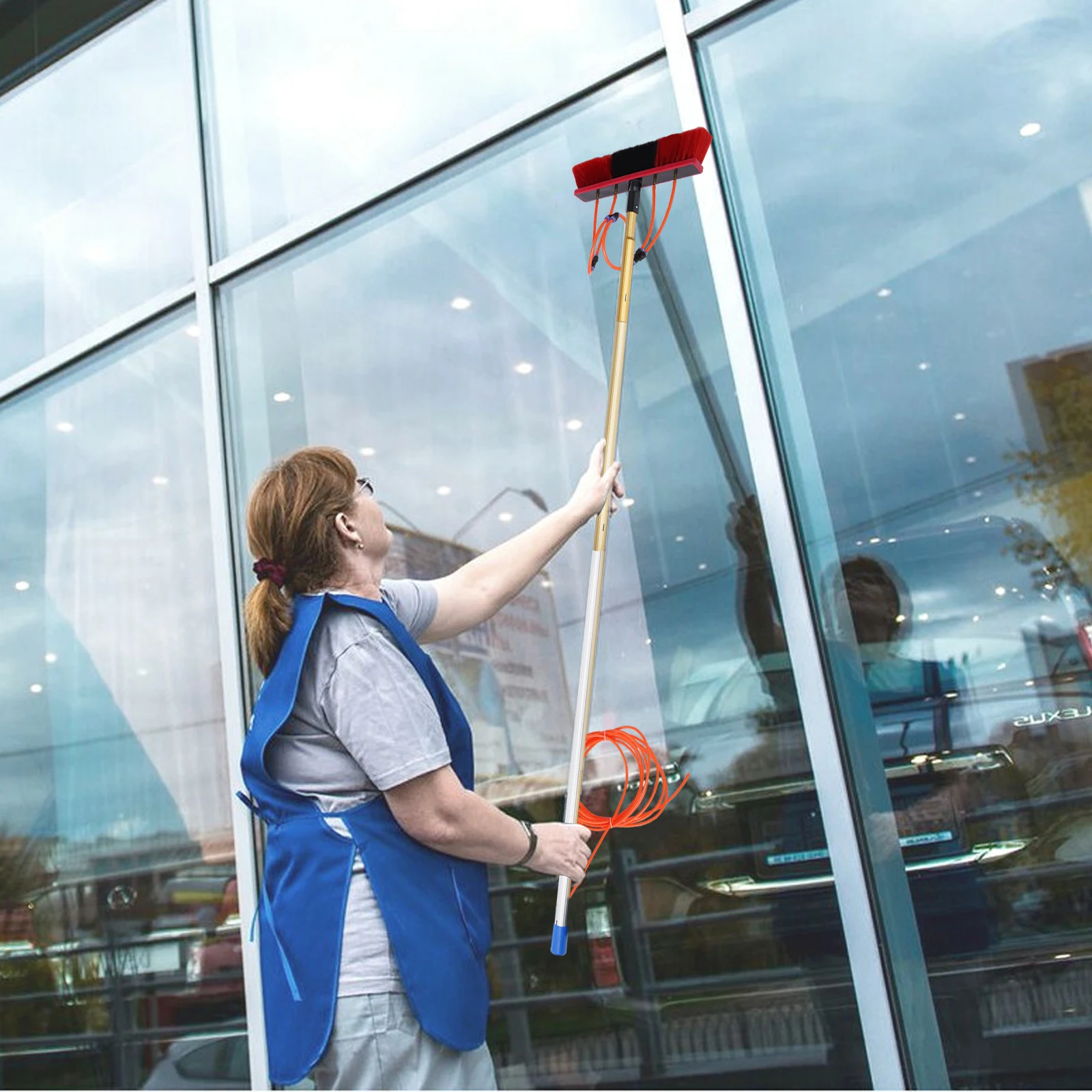 

Window Cleaning Poles Water Fed Brush Water Fed Pole Solar Panel Cleaning Tool Window Cleaning System Brush