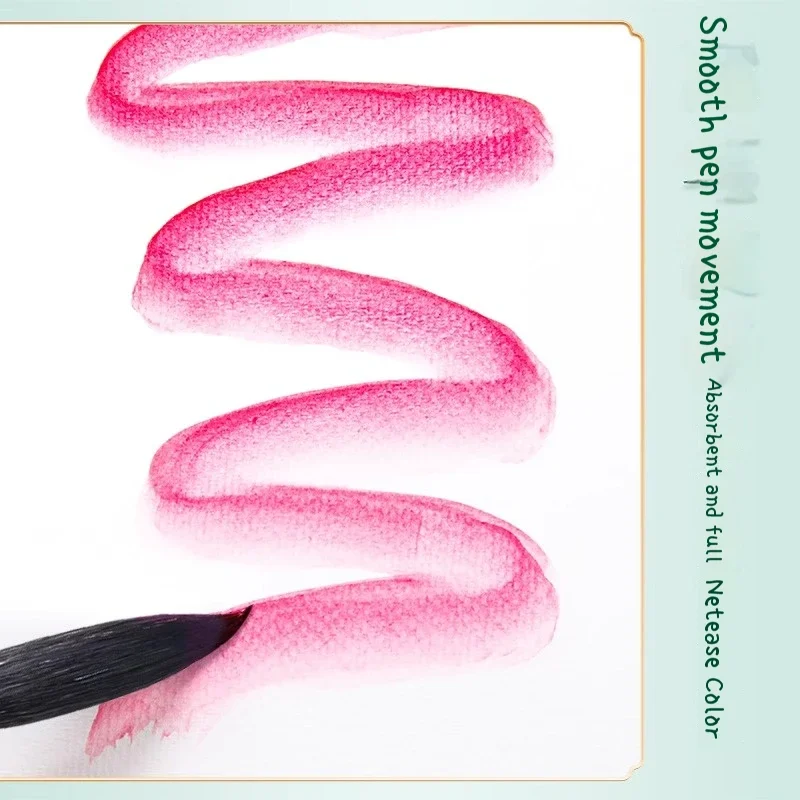 Painting Brushes 1/3/4 Pcs Professional Black Handle Squirrel Hair Round for Watercolor Acrylic Gouache Oil Painting
