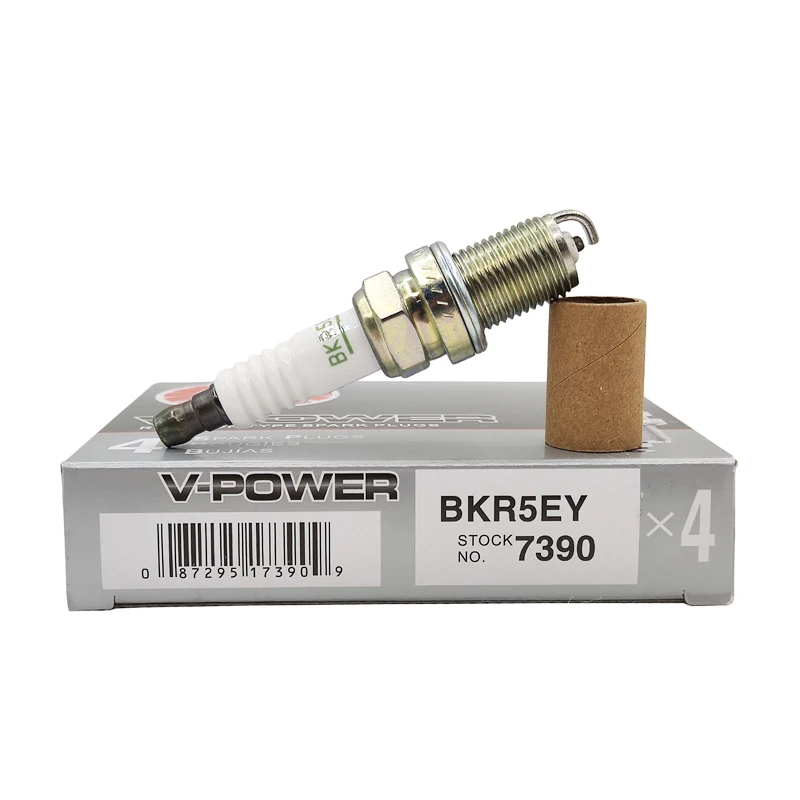 

4pcs BKR5EY 7390 Iridium Spark Plug Bujias For For Ford Mercury 3.0L Nissan 100NX 1992 1993 1994 BKR5EY-7390