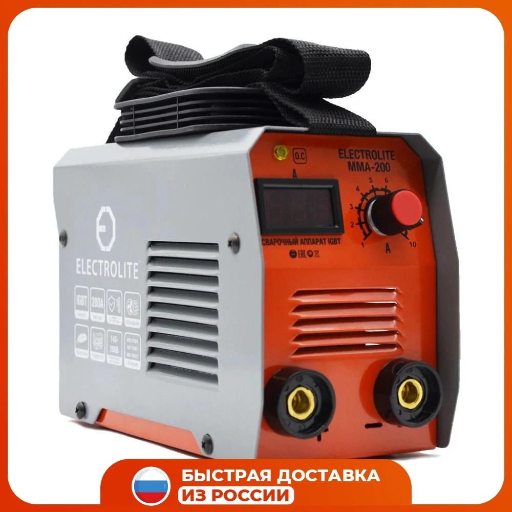 Inverter ElectroLite MMA-200 (20-200A 140-250V 2 7kW 1.6-4mm 2.5kg.) Welding machine equipment Arc Tools Home Use Welders | Инструменты