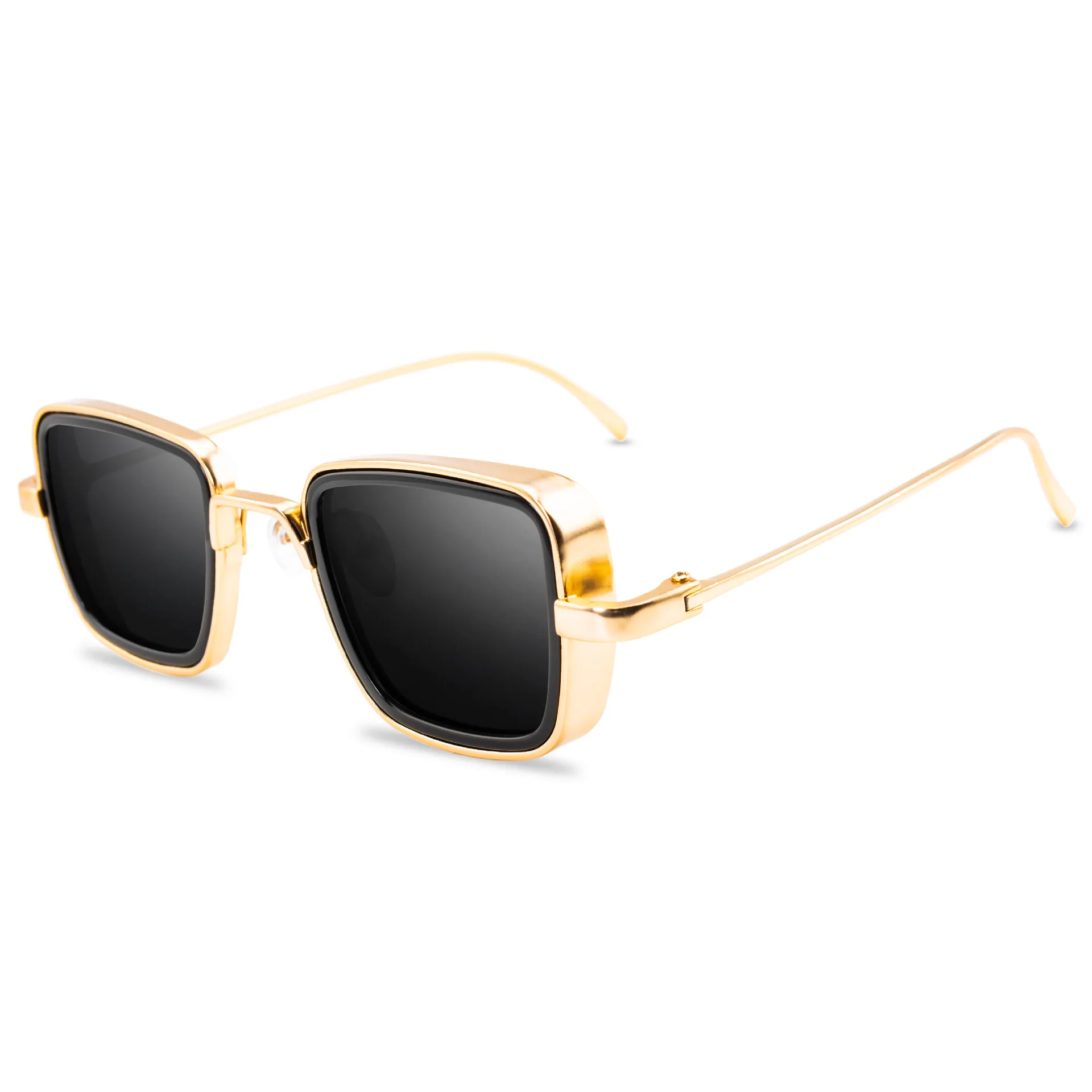 Vintage Steampunk Square Sunglasses - Unisex Brand Designer Colorful Summer Shades