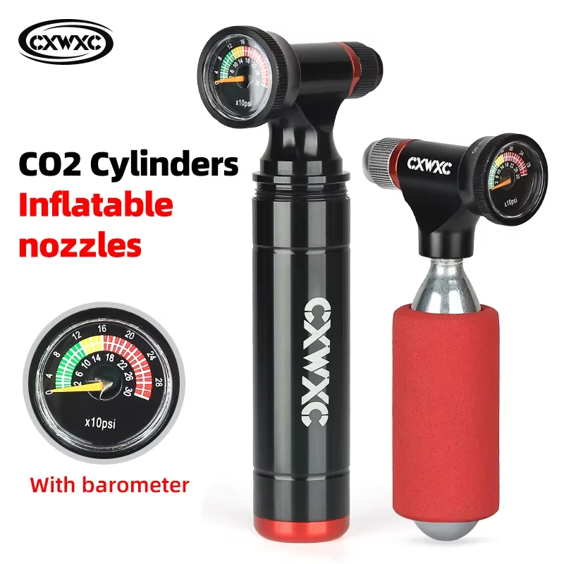 CXWXC Mini Portable CO2 Cartridge Inflator With Clear Pressure