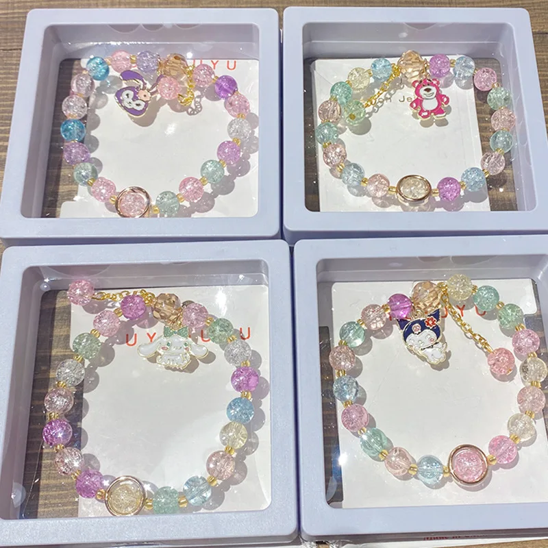 Sanrio Hello Kitty Colliers Kuromi Melody Charm Colliers de Perles
