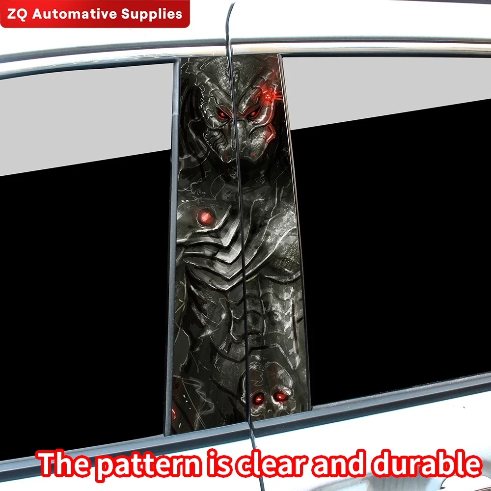 Predator Waterproof Car Sticker Decals - B-Pillar Center Column Decorative Cover