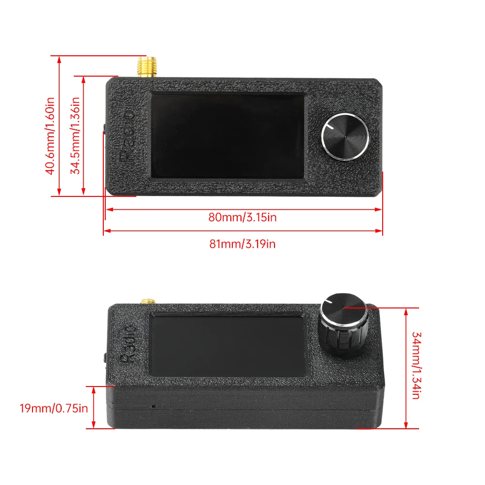 SI4732 풀 밴드 라디오 수신기 9.9-108MHz 1.9인치 IPS 디스플레이 ESP32-S3 루프 및 로드 안테나 포함 LSB USB AM FM