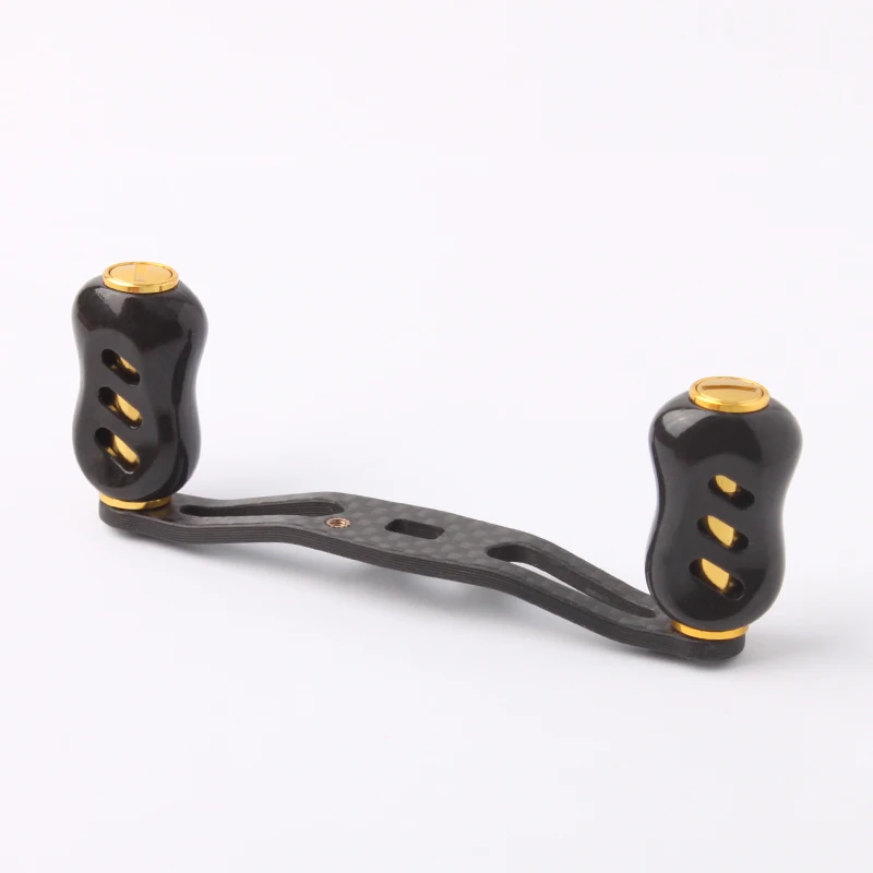 kawa 1pc New Fishing Reel Carbon Fiber Shell Knob For S/D Reel Handle Knob Include 2pc Bearings Fishing DIY Reel RockerAccessory