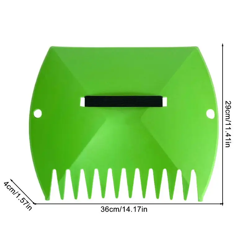 Leaves Scoop Hand Held Rakes Sturdy Ergonomic Grip Leaves Rake Lawn Debris Trash Pick Up Tool Hand Held Rakes Garden Rake For - Image 6