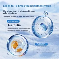 OHBT Lotion pour le corps à la vitamine E arbutine, crème VE antioxydante blanchissante douce, Lotion pour le corps hydratante nourrissante et apaisante 3