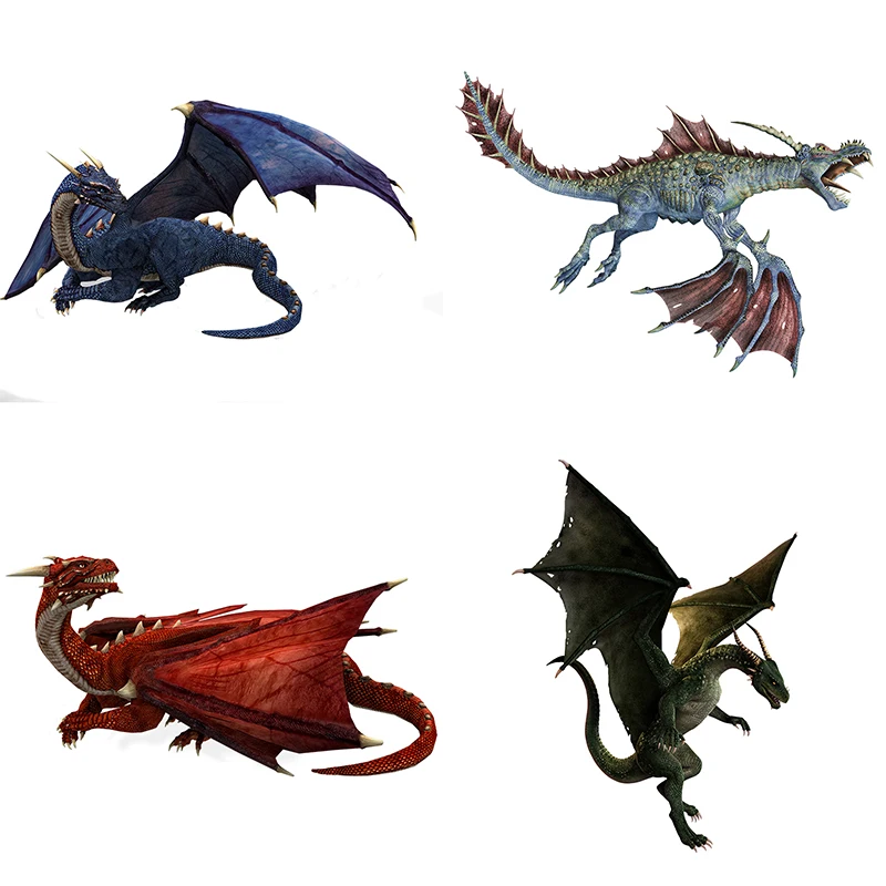 Dinosaur Stickers Pterodactyl Magic Dragon Fire Dragon Decoration Motorcycle Trunk Helmet Laptop Skateboard Mug Decal