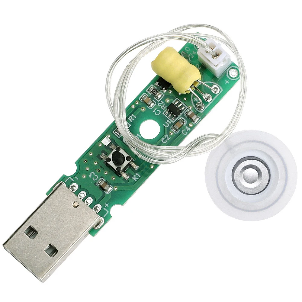Ultrasonic Atomizing Humidifier Kit with USB-C and Rubber Gasket